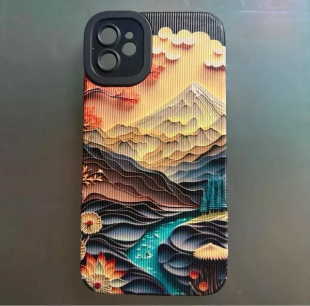 marble-patterned smartphone protective case .