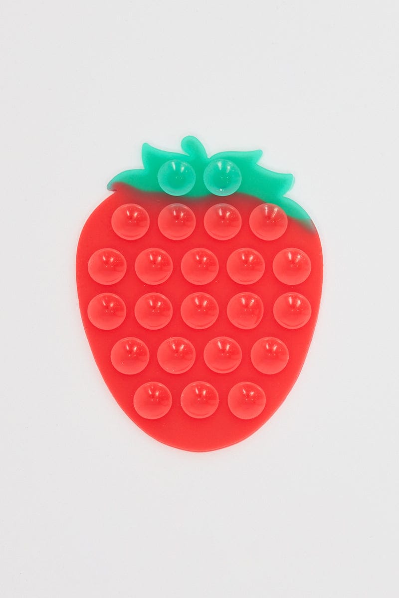 FunBlast silicone strawberry-berry-sped fidget pop toy