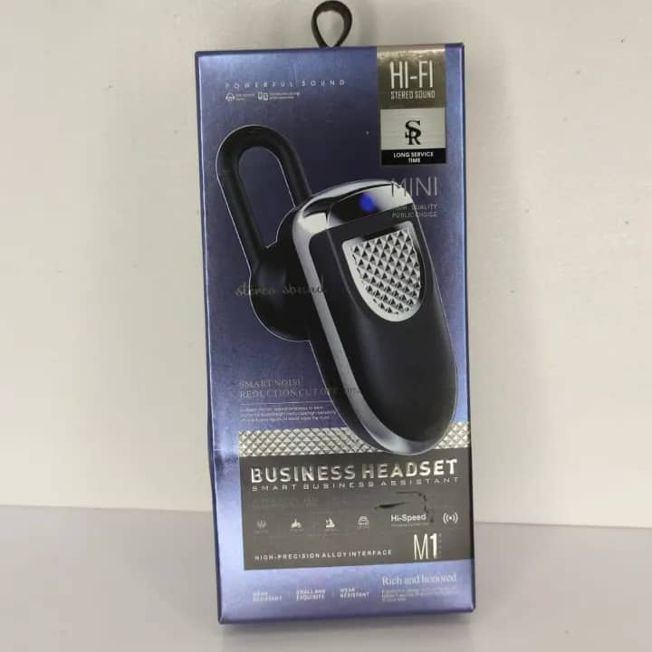 Fineblue M1 Bluetooth business headset in white.