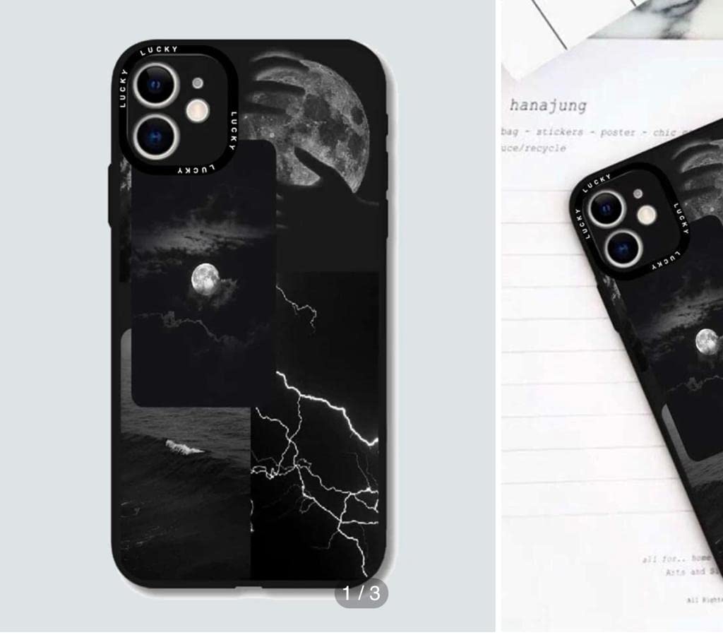 dark night scenery matte phone case .