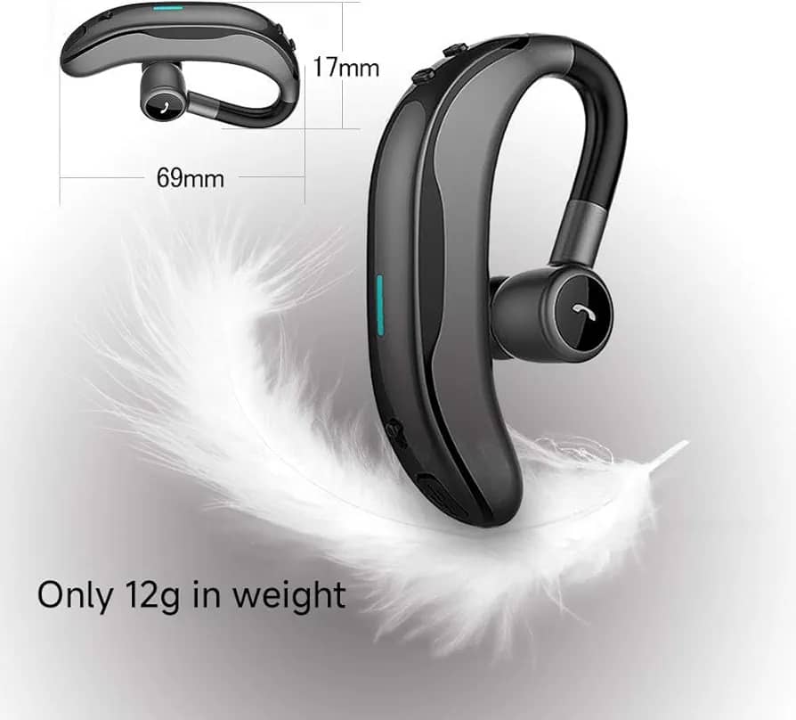 S9 model business wireless earpiece featuring a single ear hook design.