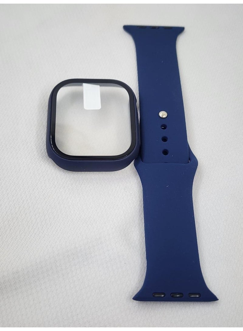 a 2-in-1 silicone watch band and protective case combo.