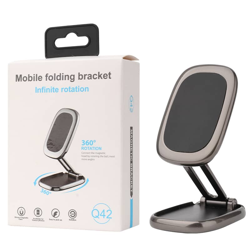 Magnetic folding phone bracket .