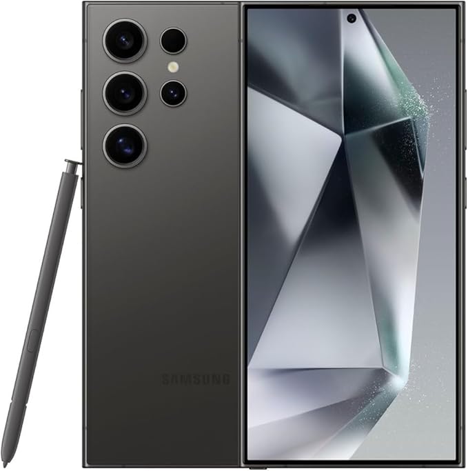 Samsung Galaxy S25 Ultra, 256GB Smartphone, Unlocked Android, AI Night Mode Camera, Snapdragon 8 Elite Fast Processor, 5000mAh Battery, Built-in S Pen, 2025, US 1 Yr Warranty, Titanium Whitesilver